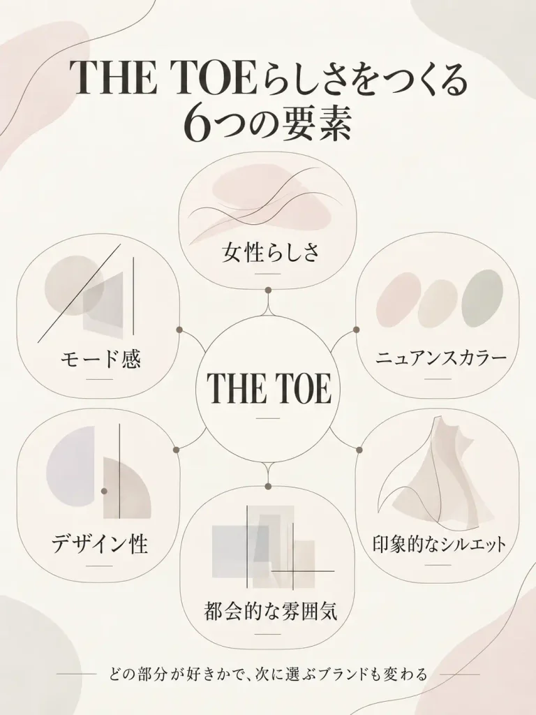 THE TOEらしさをつくる6つの要素